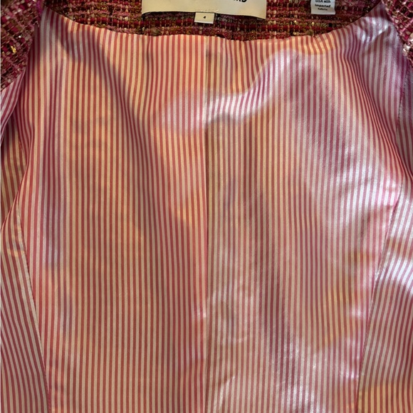 Veronica Beard Lars Tailored Jacket Pink Size 4 New - Picture 9 of 9